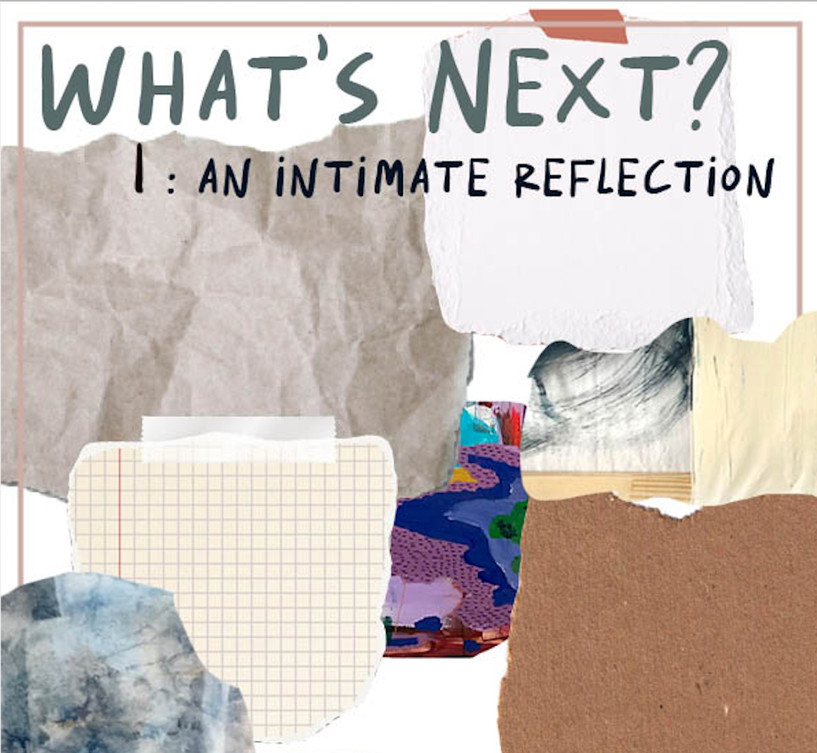 I an intimate reflection poster collage of paper