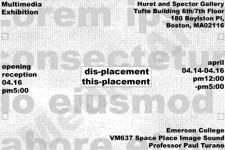 “Dis-placement / This-placement”